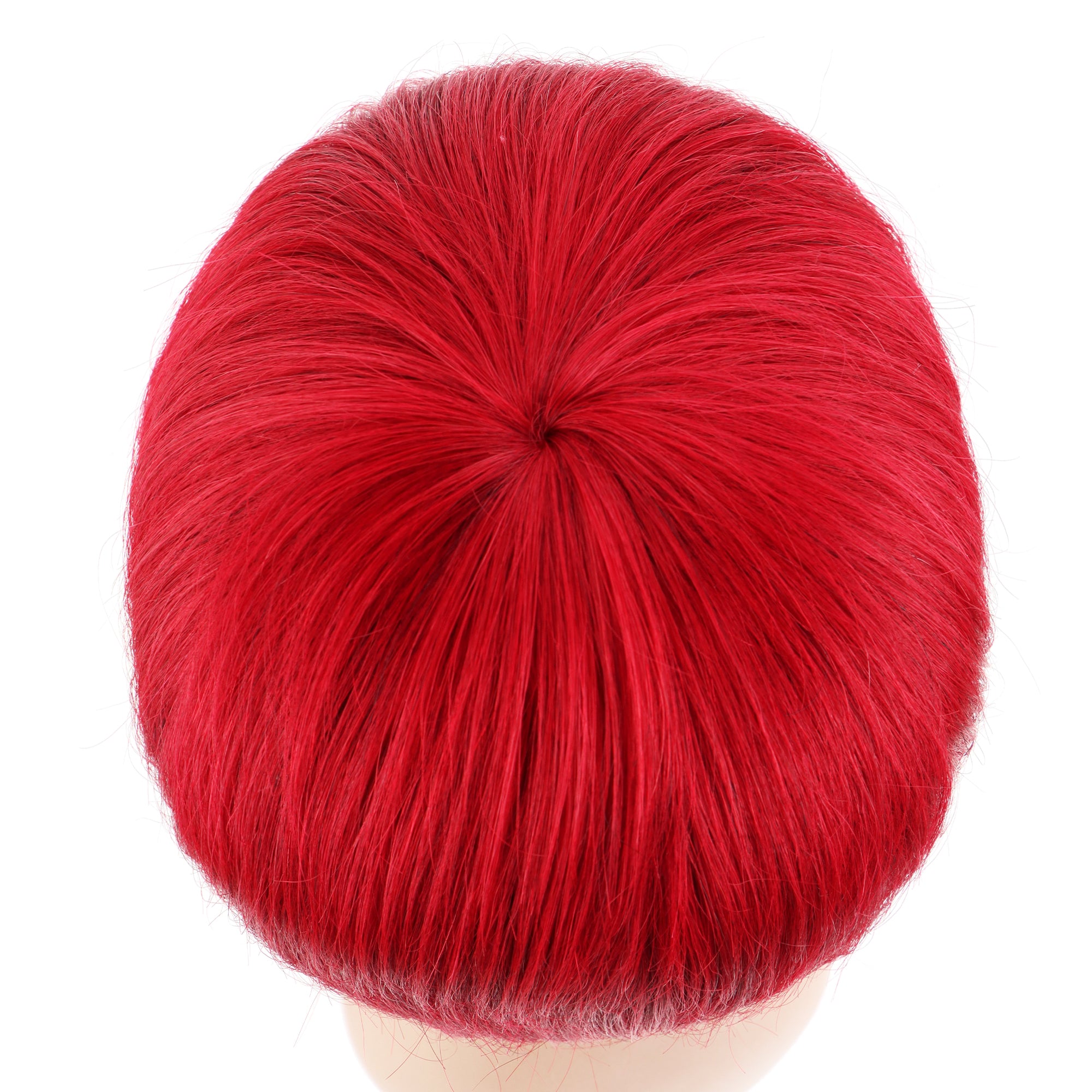 Summer Pixie Wig 150% Density Straight Human Hair Wig 6 Inch #Red Color U8054