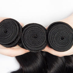 8A Straight Raw Virgin Hair Bundles #1B Natural Black 10-30inch 100% Human Hair