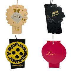 UniHair Special Shaped Customizable Die Cut Coated Paper Tags for Human Hair Wigs