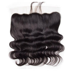 13X4 Lace Frontal Body Wave Swiss Lace #1B Natural Black 8-20inch 100% Virgin Human Hair