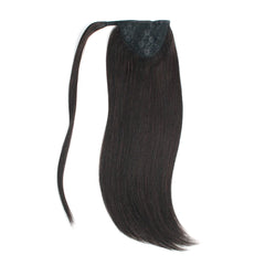 Ponytail Hair Extension Raw Virgin Hair Straight 18-26inch Dark and Light Color 80grams