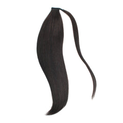 Ponytail Hair Extension Raw Virgin Hair Straight 18-26inch Dark and Light Color 80grams