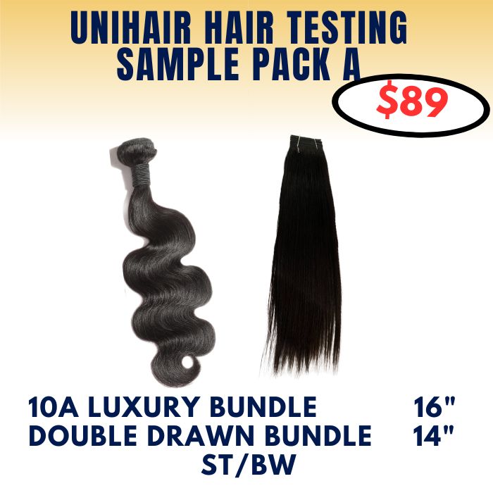 Unihair Virgin Hair Testing Sample Pack A -Free Shipping