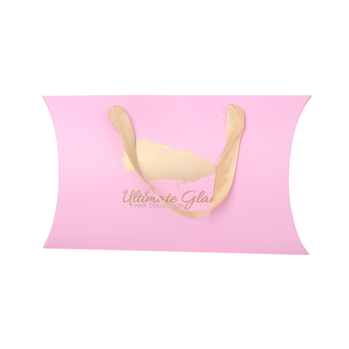 UniHair Wig Packaging Box For Hair Weft Extension Customized Luxury Pink Hair Pillow Boxes